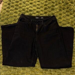 Old Navy Women's Jet Black Wide Leg Jeans